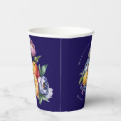 Mediterraan citrus boeket bruiloft papieren bekers (Rechts)