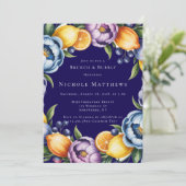 Mediterraan Citrus Boeket Brunch & Bubbly Kaart (Staand voorkant)