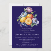 Mediterraan citrus boeket verlovingsfeest kaart (Voorkant)