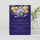 Mediterraan citrus boeket vrijgezellenfeest kaart (Staand voorkant)