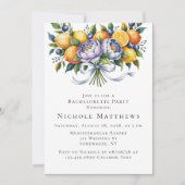 Mediterraan citrus boeket vrijgezellenfeest kaart (Voorkant)