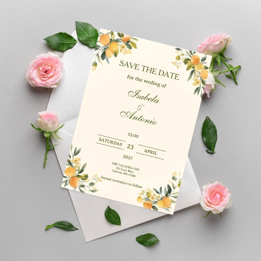 Mediterraan Citrus Botanisch Save the Date