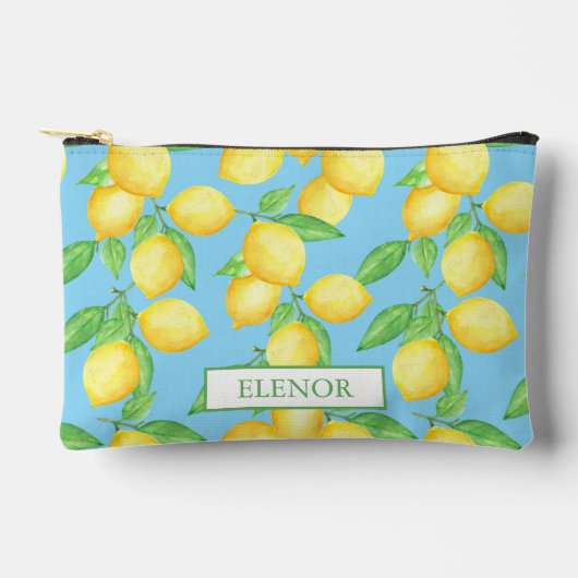 Mediterraan Citrus Citroen Patroon Etui (Voorkant)