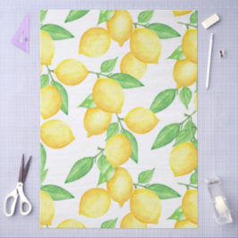 Mediterraan citrus citroen patroon tissuepapier