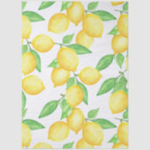 Mediterraan citrus citroen patroon tissuepapier (Voorkant)