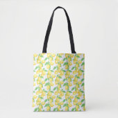 Mediterraan citrus citroen patroon tote bag (Voorkant)