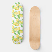 Mediterraan citrus citroenpatroon persoonlijk skateboard (Voorkant)