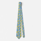 Mediterraan citrus citroenpatroon stropdas (Voorkant)