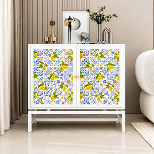 Mediterraan citrus citroenpatroon tissuepapier