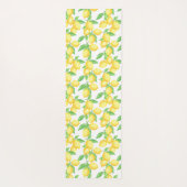 Mediterraan citrus citroenpatroon yogamat (Achterkant)