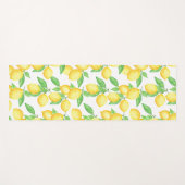 Mediterraan citrus citroenpatroon yogamat (Voorkant (horizontaal))