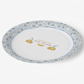Mediterraan Citrus Papieren Bordje (Gekanteld)