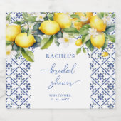 Mediterraan Citrus Vrijgezellenfeest Bier Etiket (Enkel label)