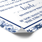 Mediterraan Clothespin Vrijgezellenfeest Spel Sign Poster (Hoek)