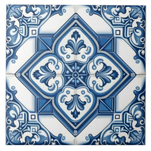 mediterraan decoratief patroon tegeltje