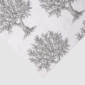 Mediterraan Elegante Olijfboom Botanisch Rustiek Tissuepapier (Detail)