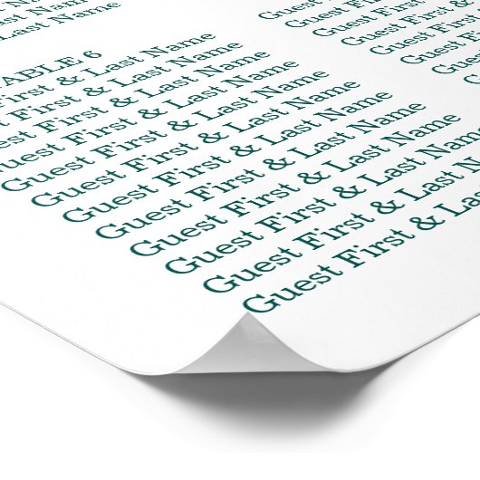 Mediterraan Grieks bruiloft Poster (Hoek)