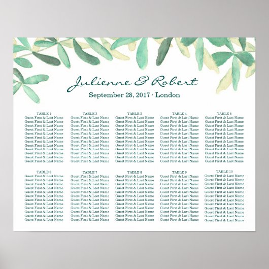 Mediterraan Grieks bruiloft Poster (Voorkant)