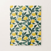 Mediterraan Helder Geel Citroen Patroon Legpuzzel (Verticaal)