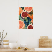 Mediterraan herfstfruit stilleven keukendecor poster (Keuken)