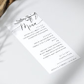 Mediterraan Huwelijk | Elegante Minimalistische Ol Menu