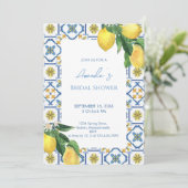 Mediterraan Italiaans citroen Vrijgezellenfeest Kaart (Staand voorkant)