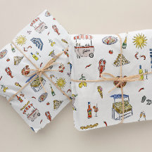 Mediterraan Italiaans Zomer Doodle