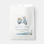 Mediterraan Italië Amalfi Vespa Bruidsdouche Bedankzakje (Voorkant)