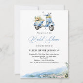 Mediterraan Italië Amalfi Vespa Vrijgezellenfeest Kaart (Voorkant)