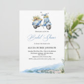 Mediterraan Italië Amalfi Vespa Vrijgezellenfeest Kaart (Staand voorkant)