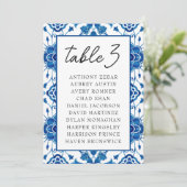 Mediterraan Italië Blauwe Tafel Zitkaart Kaarten (Staand voorkant)