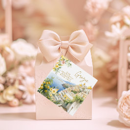 Mediterraan Italië Positano Italiaans Bruidsfeestj Bedankjes Labels