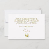 Mediterraan Italië Positano Italiaans Vrijgezellen Bedankkaart (Achterkant)