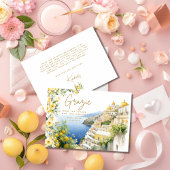 Mediterraan Italië Positano Italiaans Vrijgezellen Bedankkaart