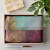 Mediterraan kust tafel decoupage papier (Geschenk)