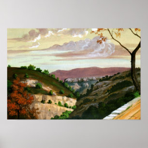 "mediterraan landschap" door Prosper Merimee Poster