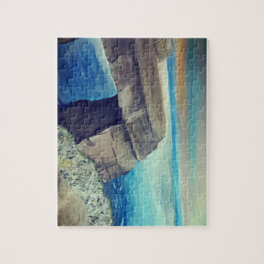 mediterraan landschap legpuzzel (Verticaal)