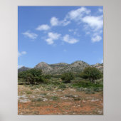 mediterraan landschap poster (Voorkant)