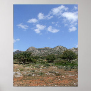 mediterraan landschap poster