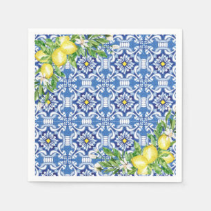 mediterraan Lemon Paper Napkin Servet