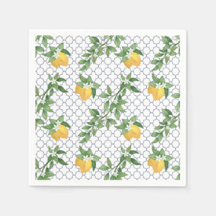 mediterraan Lemon Paper Napkin Servet