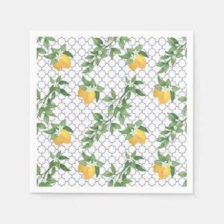 mediterraan Lemon Paper Napkin Servet