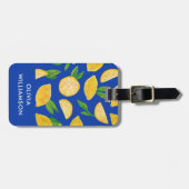 Mediterraan Lemon-patroon Bagagelabel (Voorkant horizontaal)