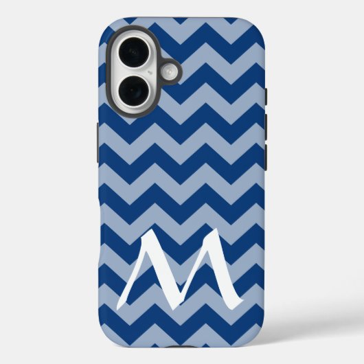 Mediterraan Marokkaans Moods Chevrons met Monogram Case-Mate iPhone Case (Achterkant)