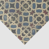 Mediterraan Mosaic Blue-ontkoppelingspagina Tissuepapier (Detail)