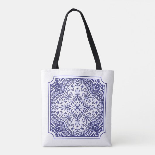 mediterraan mozaïek tote bag (Achterkant)