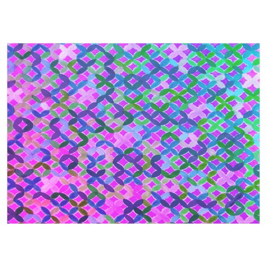 Mediterraan mozaïektablet tafelkleed (Voorkant (Horizontaal))