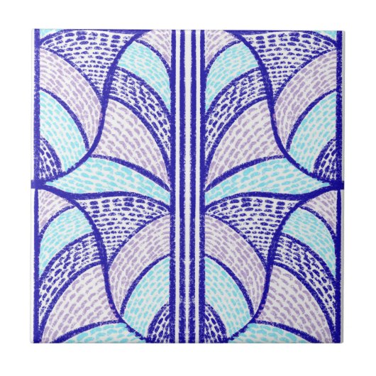 mediterraan neonmozaïekpatroon tegeltje (Voorkant)