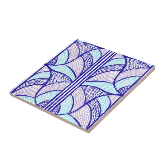 mediterraan neonmozaïekpatroon tegeltje (Zijkant)