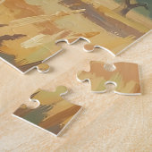Mediterraan olijfboomlandschap legpuzzel (Zijkant)